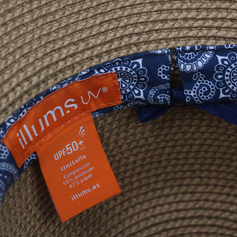 Amalfi | Sombrero protección UPF50 | Protección solar UPF50+ | illums uv | Mujeres | Tienda de sombreros | etiqueta | protección UV