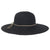 Niza Negro | Sombrero Pamela | Protección solar certificada UPF50+ | illums uv | Mujeres | tienda sombreros